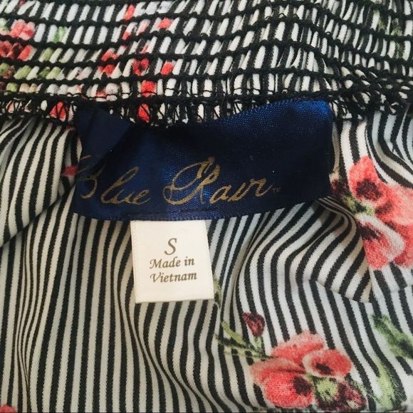 Francescas STRIPED OFF SHOULDER BELL SLEEVE TOP - Picture 5 of 8